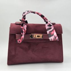 ✅️ Кожено/велурена чанта с шалче