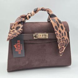 ✅️ Кожено/велурена чанта с шалче