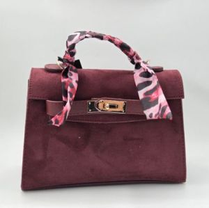 ✅️ Кожено/велурена чанта с шалче